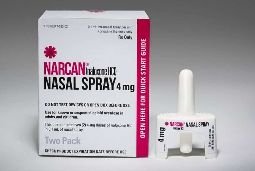 NARCAN Nasal Spray + packaging