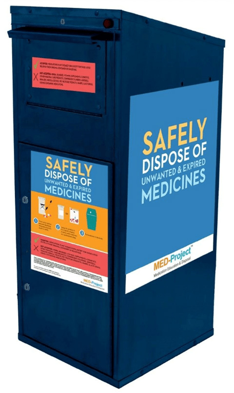safe medication disposal box