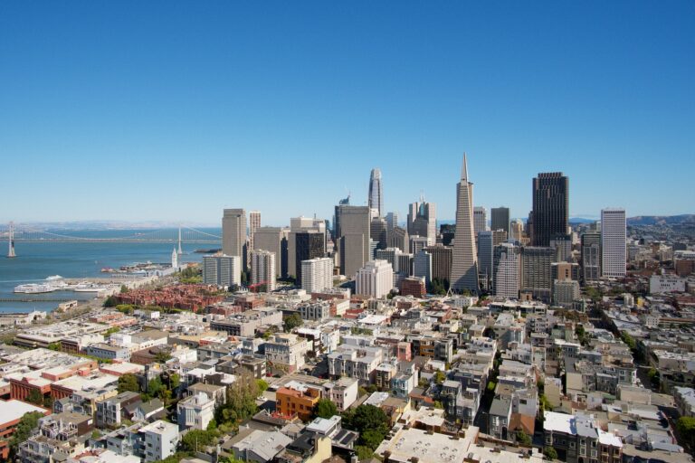 San Francisco Buildings and blue sky
