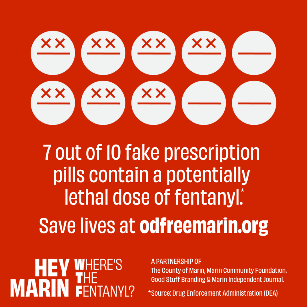 7 out of 10 fake prescription pills contain a potentially lethal dose of fentanyl.