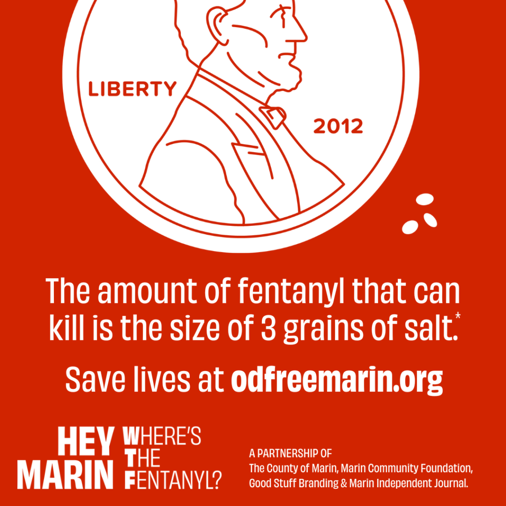 The amount of fentanyl that can kill is the size of 3 grains of salt